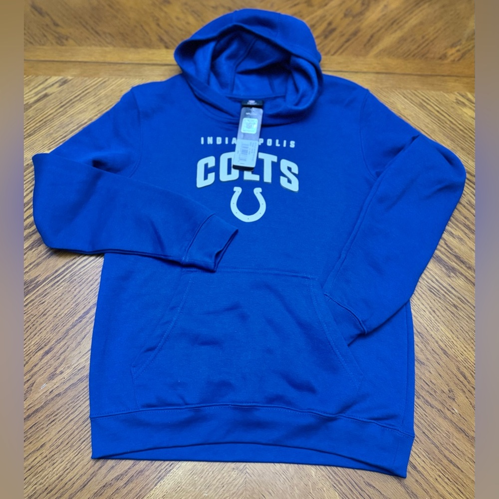 INDIANAPOLIS COLTS YOUTH BLUE HOME TOWN LONG SLEEVE HOODIE size Xl 18/20